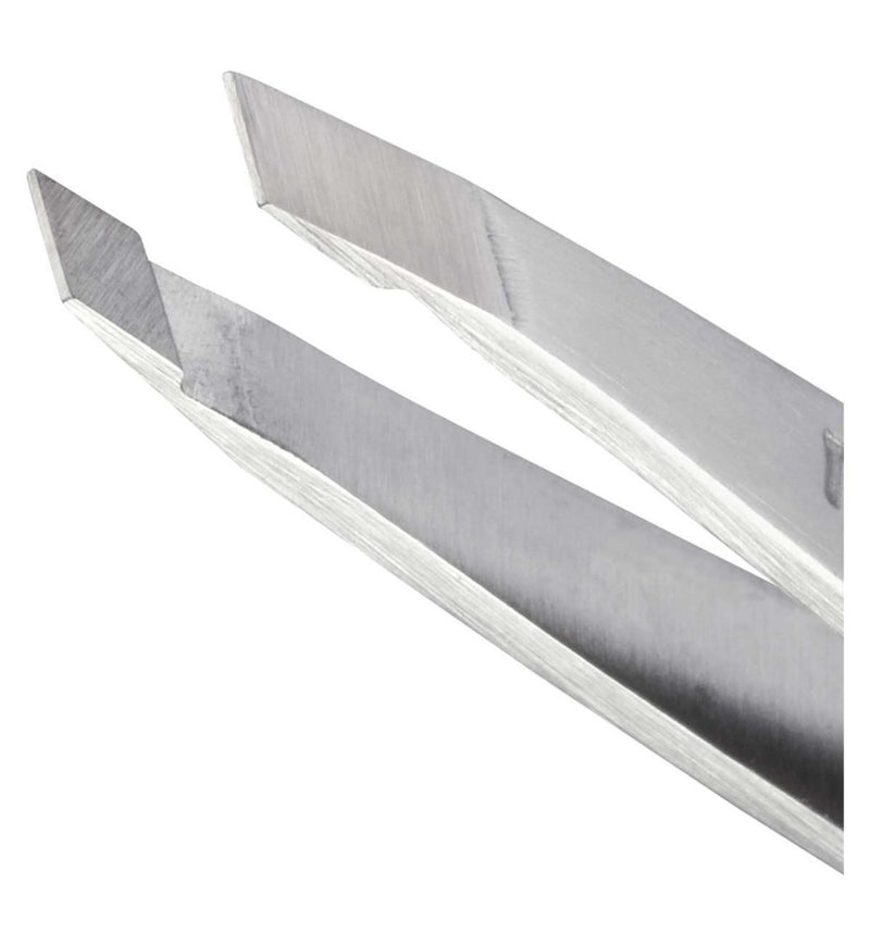 Tweezerman mini slant tweezer, stainless steel, (British brand)