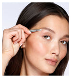 Tweezerman mini slant tweezer, stainless steel, (British brand)