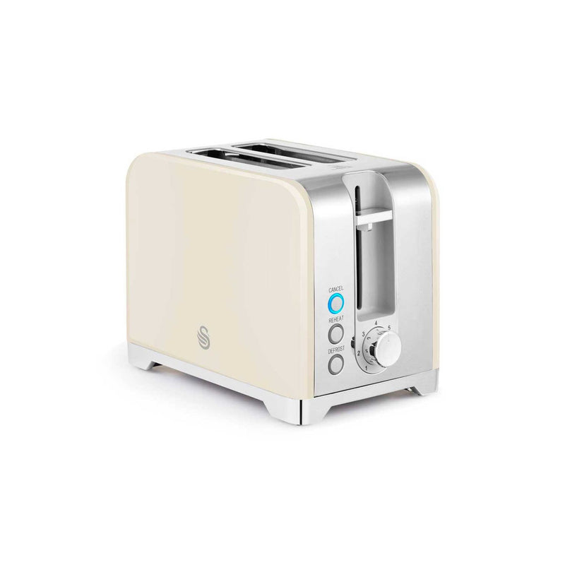 Swan Solace 2 slice stainless steel toaster cream, UK version
