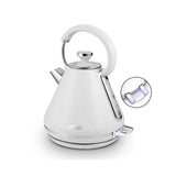 Boots Tower Mirage 1.7L Variable Temperature Electric Kettle White with Chrome Trim- Buy online at McGrocer