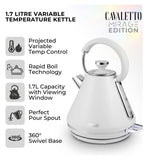 Tower Mirage variable kettle 1.7L white chrome - British product