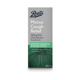 Boots Mucus Cough Relief oral solution 100mg/5ml 150ml - British product