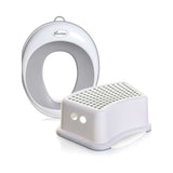 Dreambaby contoured potty seat and step stool set grey (British brand)