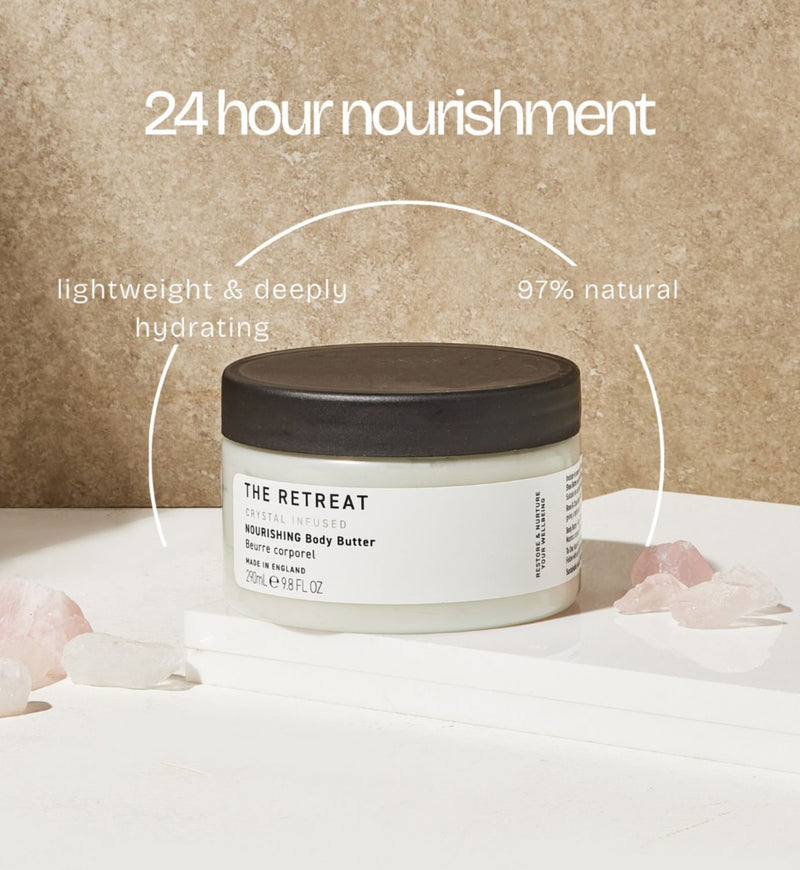 The Retreat nourishing body butter 290ml, imported from the UK
