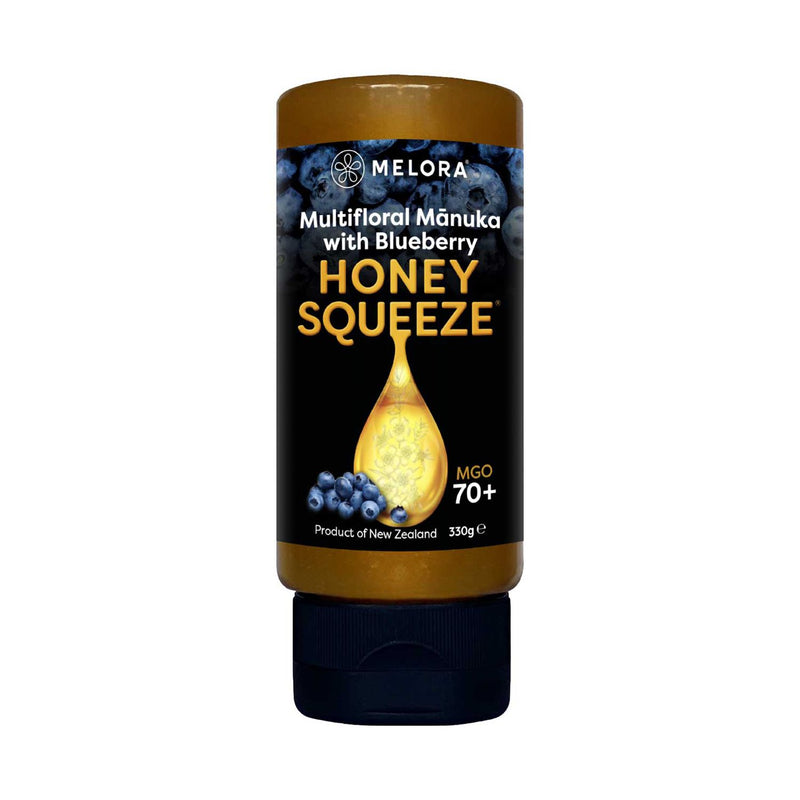 Melora Manuka honey blueberry squeeze 330g (British brand)