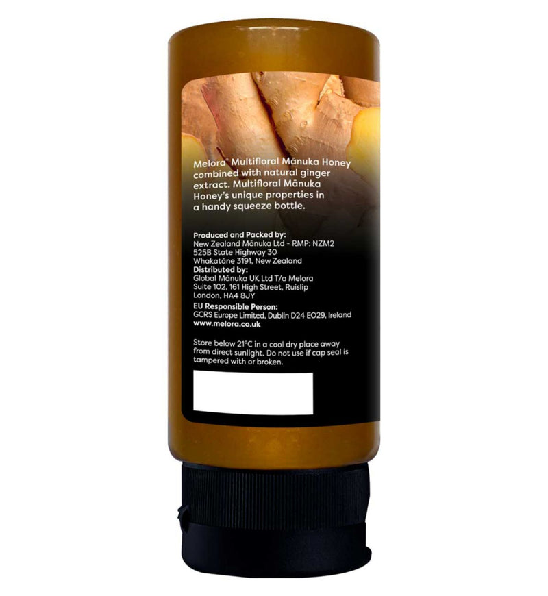 Melora Manuka honey ginger squeeze 330g (British brand)