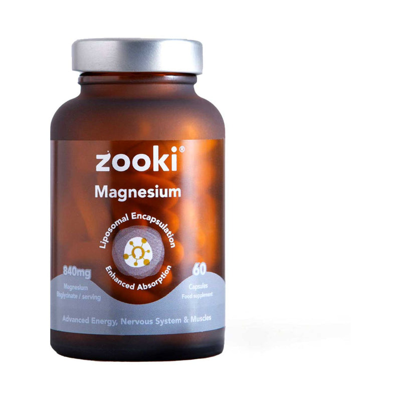 Zooki liposomal magnesium bisglycinate capsules 60 count - British product