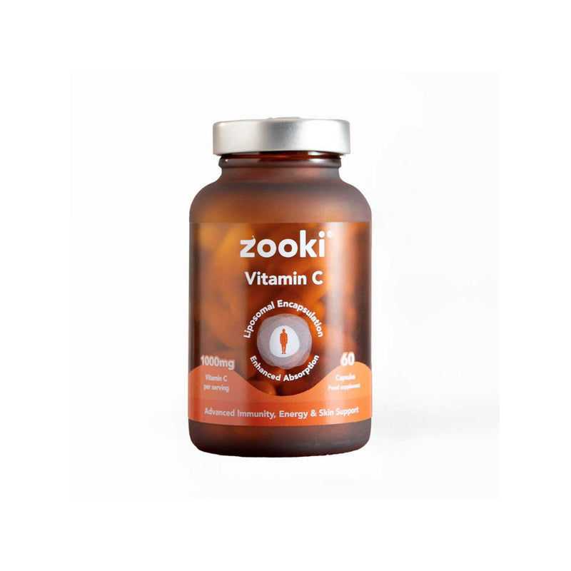 Zooki liposomal vitamin C capsules 1000mg 30-day supply, imported from the UK