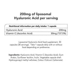 Zooki liposomal hyaluronic acid capsules 30 day supply, imported from the UK