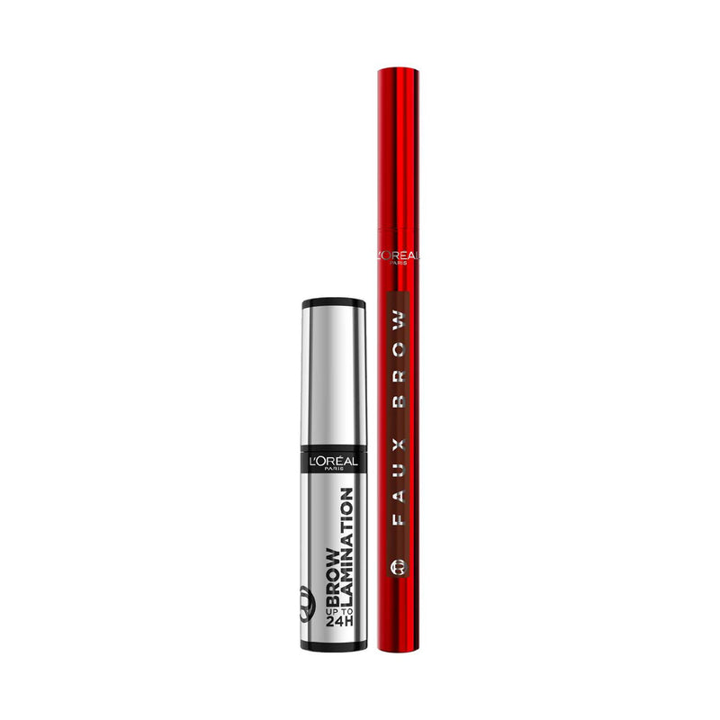 L'Oreal Paris brow lamination and tint pen bundle, imported from the UK
