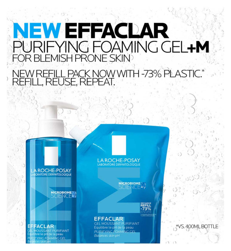 La Roche-Posay Effaclar foaming gel cleanser refill 400ml - British product