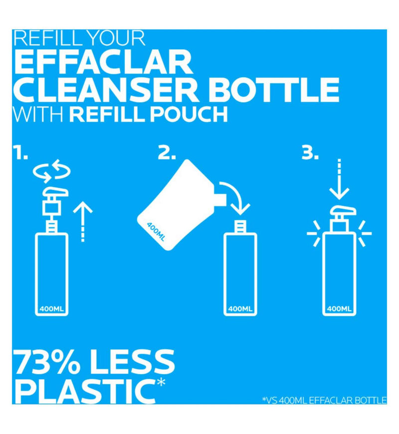 La Roche-Posay Effaclar foaming gel cleanser refill 400ml - British product