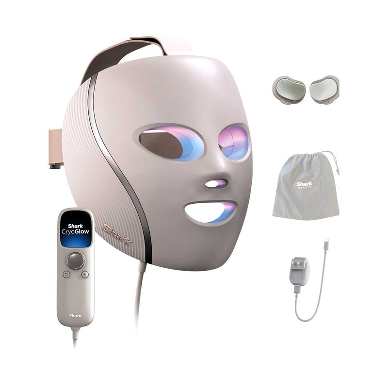 Shark CryoGlow under-eye cooling LED mask pink (British brand)