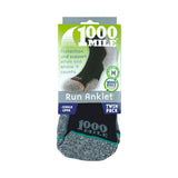 1000 Mile Repreve Run Anklet running socks medium twin pack, imported from the UK
