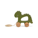 Trixie wooden pull along toy Mr Dino, imported from the UK