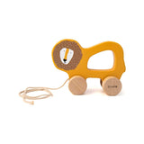 Trixie pull along toy Mr. Lion wooden - British product
