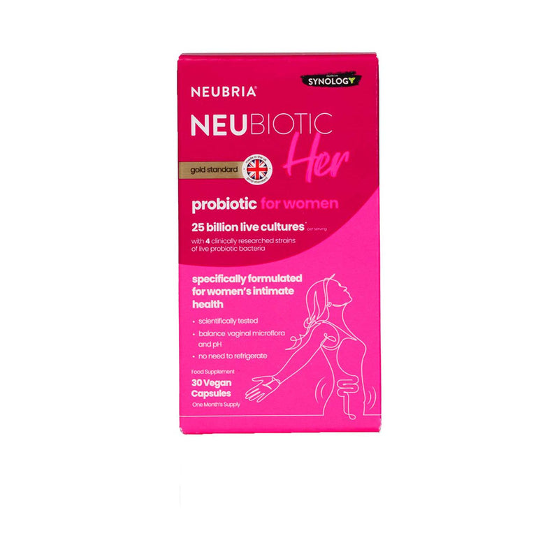 Neubria Neubiotic Her women's gut vegan capsules 30s, UK version