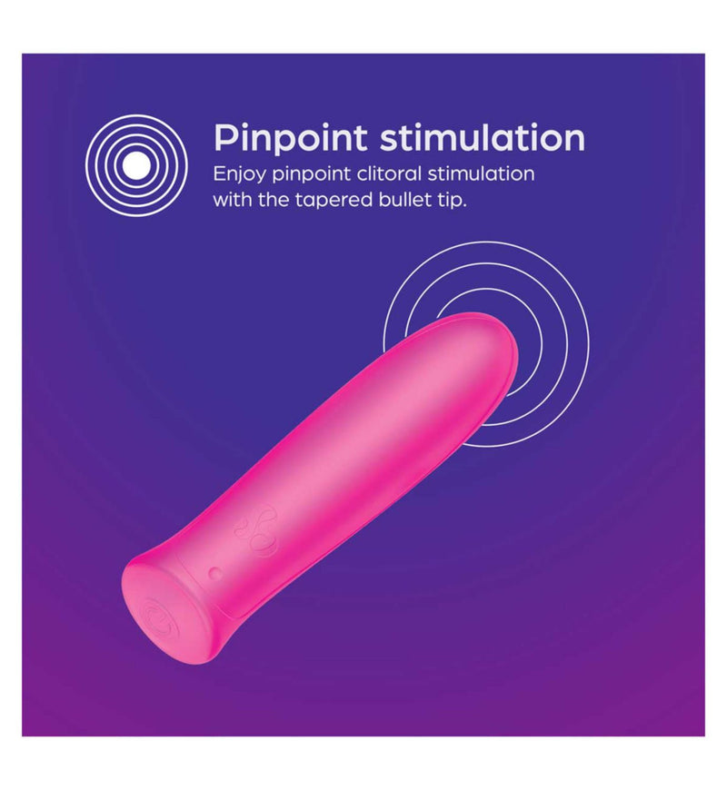So Divine Wonder Bullet rechargeable silicone vibrator pink (British brand)