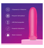 So Divine Wonder Bullet rechargeable silicone vibrator pink (British brand)