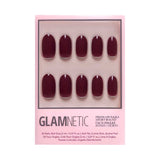 Glamnetic press on nail kit Berry Maroon 30s - British product