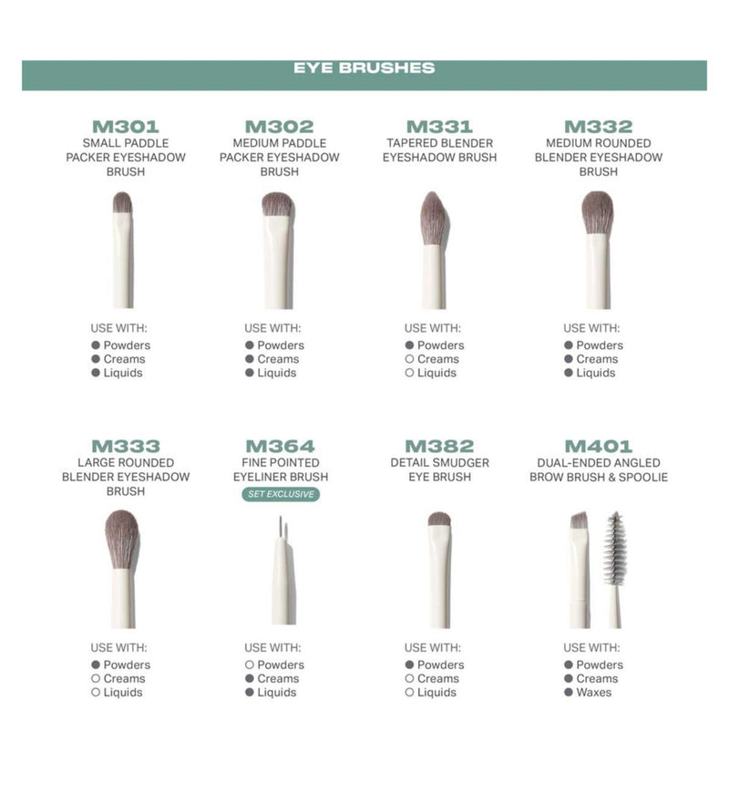 Morphe 16-piece brush set, UK version