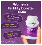 Conceive Plus fertility support vitamins 60 capsules, imported from the UK