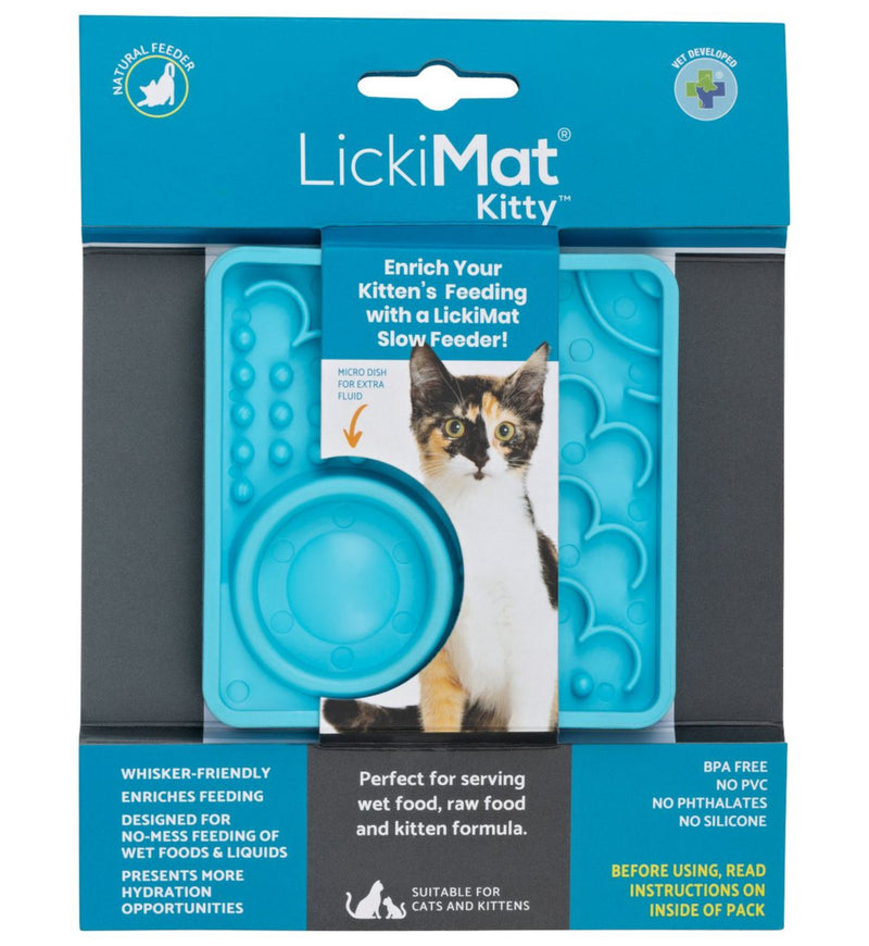 LickiMat Kitty slow feeder 15cm, imported from the UK
