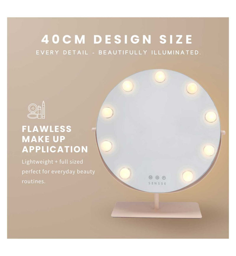 Sensse Hollywood light up mirror 40cm, imported from the UK