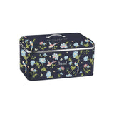 Laura Ashley bread bin Elveden Navy stainless steel, UK version