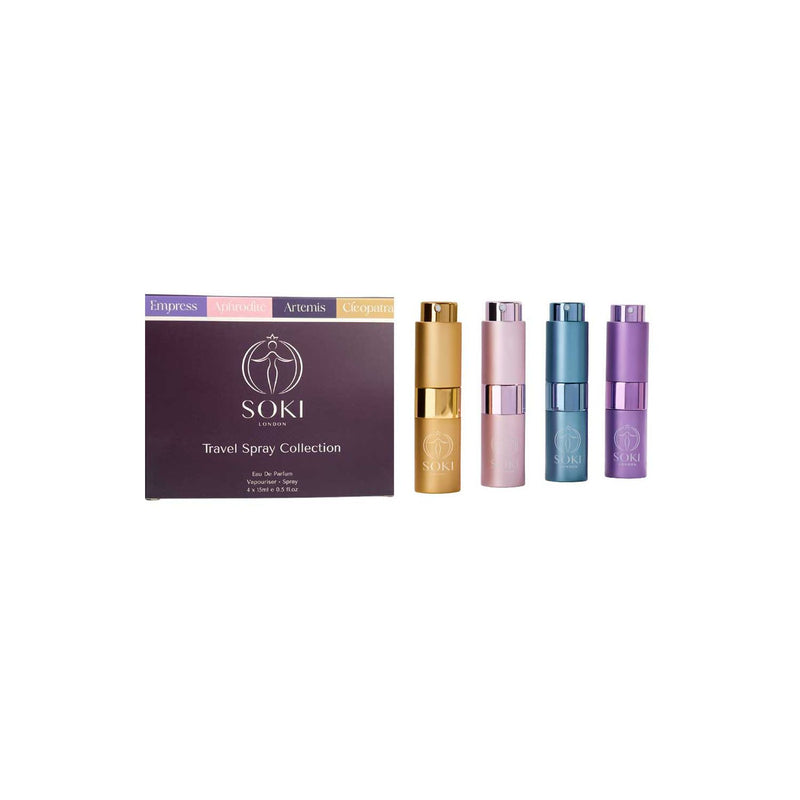 Soki London travel spray collection set, imported from the UK