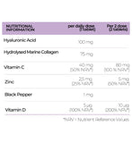 Gold Collagen hyaluronic formula tablets 90 tablets, imported from the UK