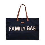 Childhome Family Bag Black/Gold nursery bag, imported from the UK