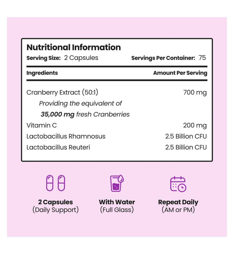 Vitabright cranberry bio cultures capsules 150 count, UK version