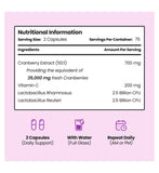 Vitabright cranberry bio cultures capsules 150 count, UK version