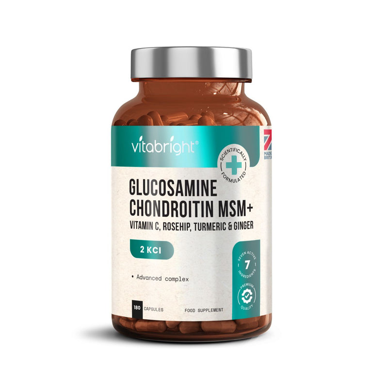 Vitabright glucosamine chondroitin MSM capsules 180ct, UK version