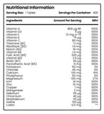 Vitabright multivitamins 400 tablets - imported from the UK