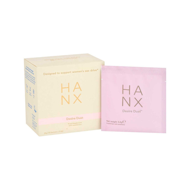 Hanx Desire Dust vegan supplement sachets 10s, UK version