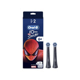 Boots Oral-B iO Kids 6+ Marvel Spiderman Electric Toothbrush Replacement Heads 2 Pack- Buy online at McGrocer