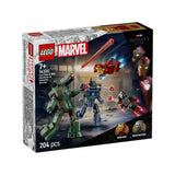 LEGO building set Iron Man & War Machine vs Hammer Drones, imported from the UK