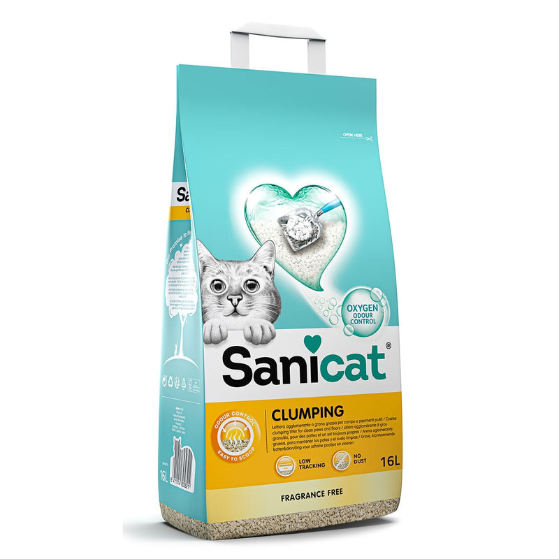 Sanicat clumping cat litter 16L (British brand)
