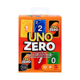 Mattel Uno Zero family card game - British product