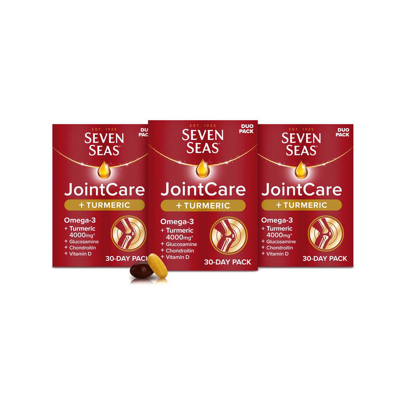 Seven Seas JointCare plus Turmeric supplement 30-day bundle - British product
