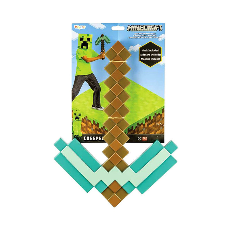 Jakks Minecraft Creeper mask and pickaxe set - British product