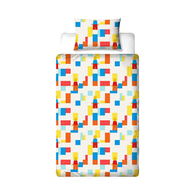 Lego Colourblock duvet bedding set single (British brand)