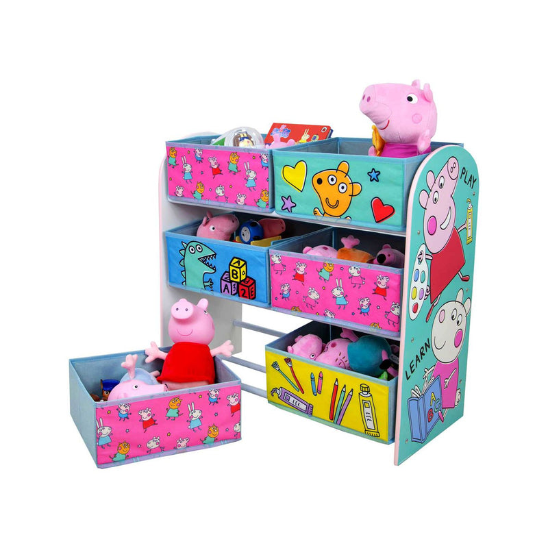 Peppa Pig multi-drawer storage unit with Peppa and George prints, UK version