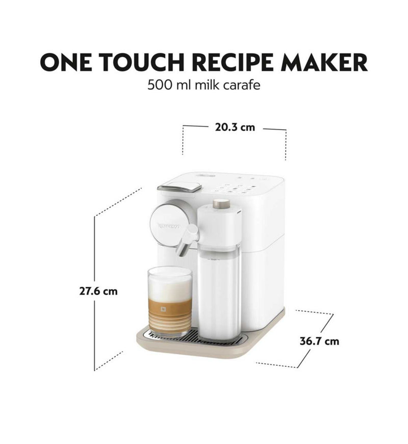 De'Longhi Nespresso Gran Lattissima white coffee machine, imported from the UK