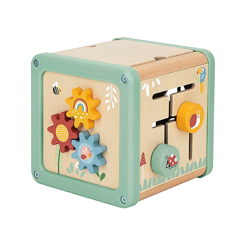 Tooky Toy Wooden Play Cube toy, imported from the UK