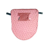 Cheeky Chompers attachable travel blanket Rainbow Rose with pouches (British brand)