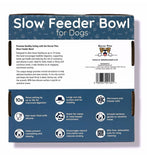 Harver Pets slow feeder bowl for dogs grey (British brand)