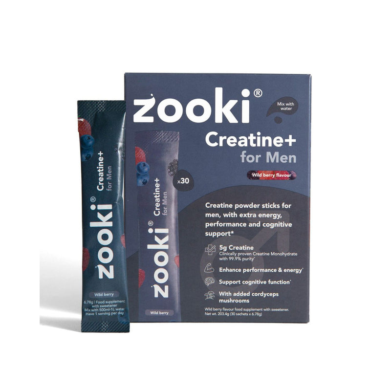 Zooki Creatine+ wild berry flavour 30 sachets, UK version